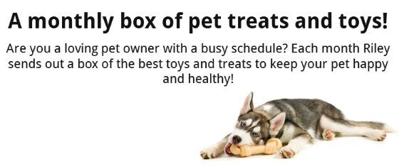 New Subscription Box for Dogs & Cats - Riley Petbox