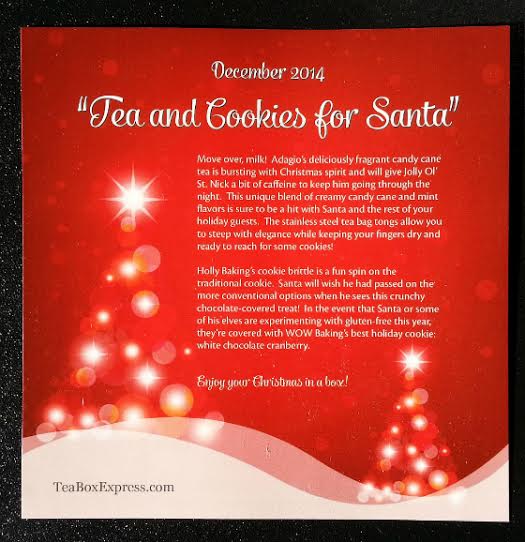 Tea Box Express Subscription Box Review December 2014 My