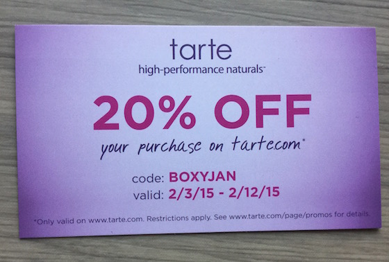 Tarte cosmetics coupon code