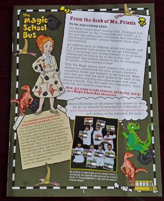 Magic School Bus Science Club Subscription Review – Dec 2014 | My
