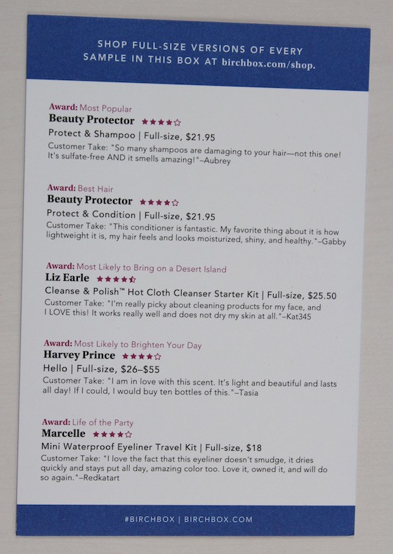 Birchbox September 2015 Review Customer Favorites Box My