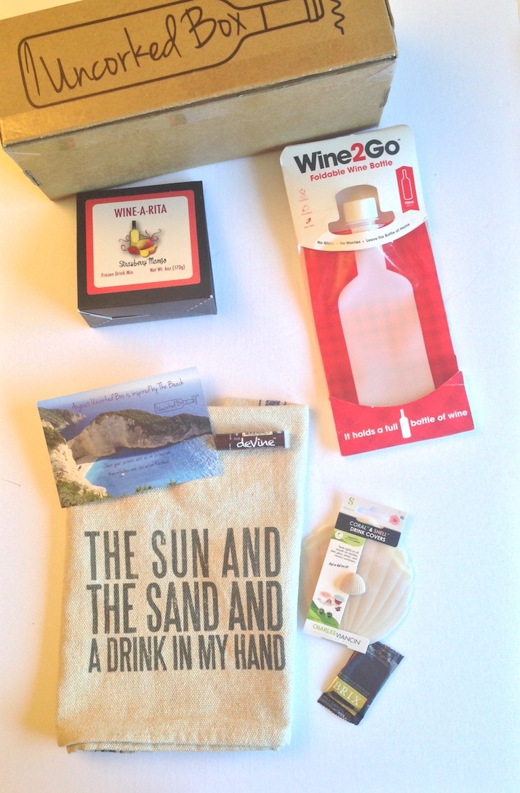 Uncorked Box Subscription Box Review + Coupon August 2016 My Subscription Addiction