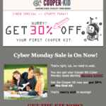 Cooper & Kid Black Friday Sale – 30% Off First Box!