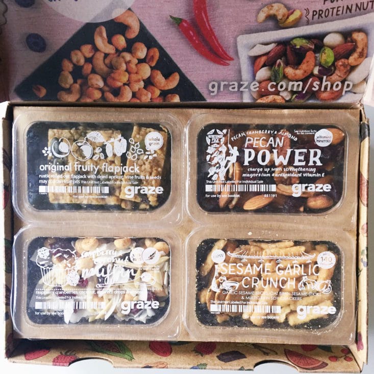 How to Use Graze Coupons Graze is not suitable for people with allergies. All of our food is processed in the same facility so it may contain traces of peanuts, tree nuts, wheat, milk, soybeans (soya), .