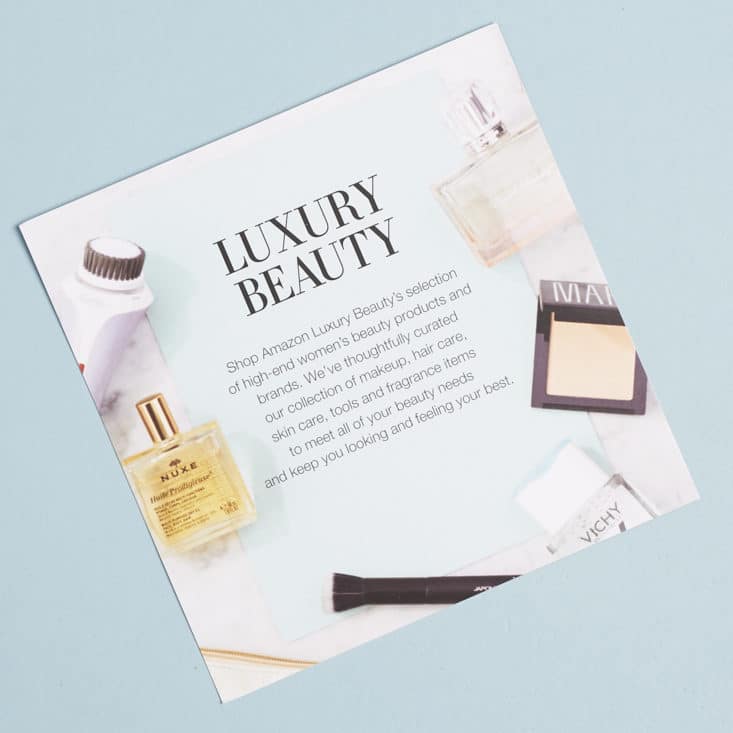 Amazon Luxury Beauty Box Review July 2017 MSA