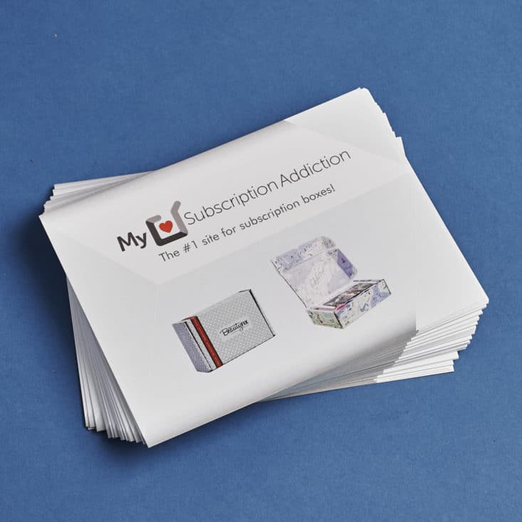 Vistaprint Promo Box Subscription Box Review July 2017 MSA