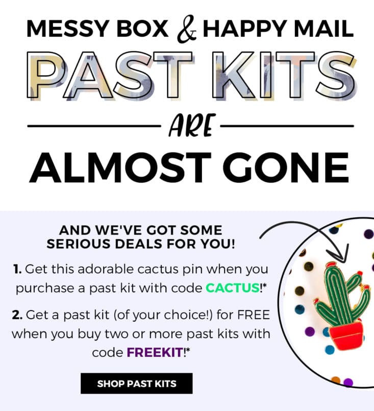 now through 8/31, use coupon code freekit to get a free past0