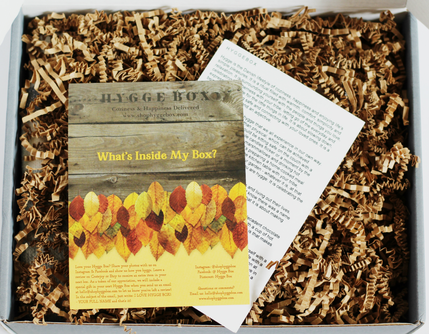 Hygge Box Subscription Box Review September 2017 MSA