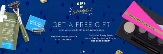 Free Gift with Subscription Purchase