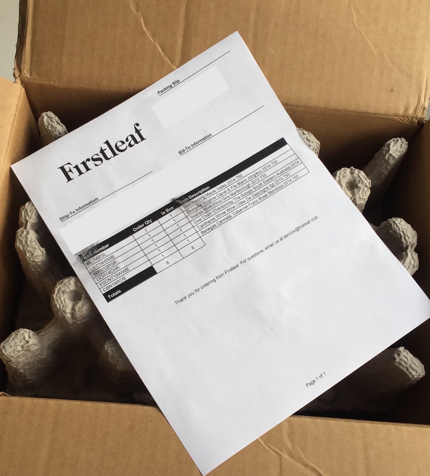 Firstleaf Wine Subscription Review Coupon September 2016 Msa Firstleaf September 2016 Box