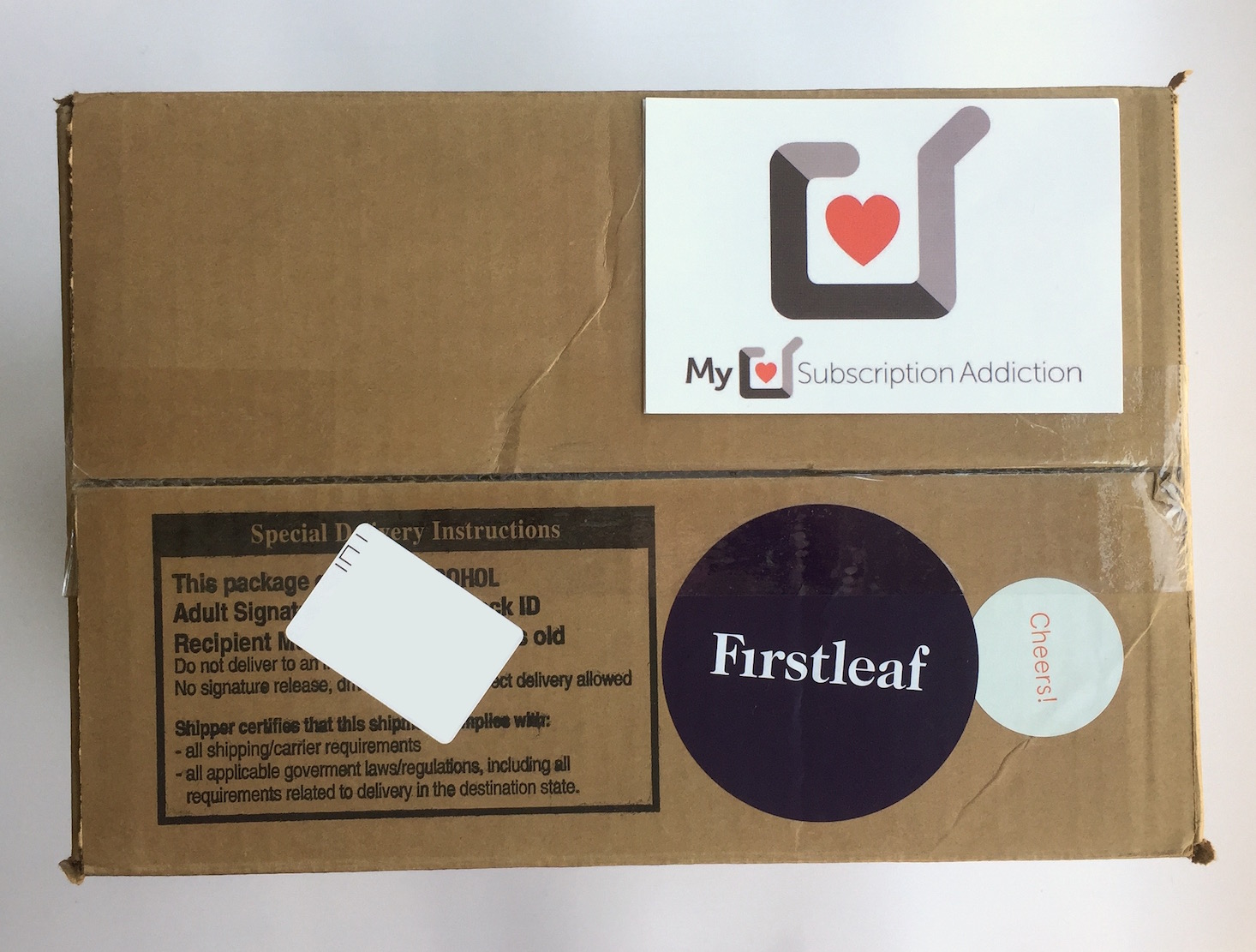 Firstleaf Wine Subscription Review Coupon October 2016 Msa Firstleaf October 2016 Box