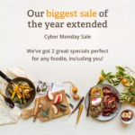 Extended! Sun Basket Cyber Monday Sale – Four FREE Meals Or Up to $20 Off Gift Subscriptions!