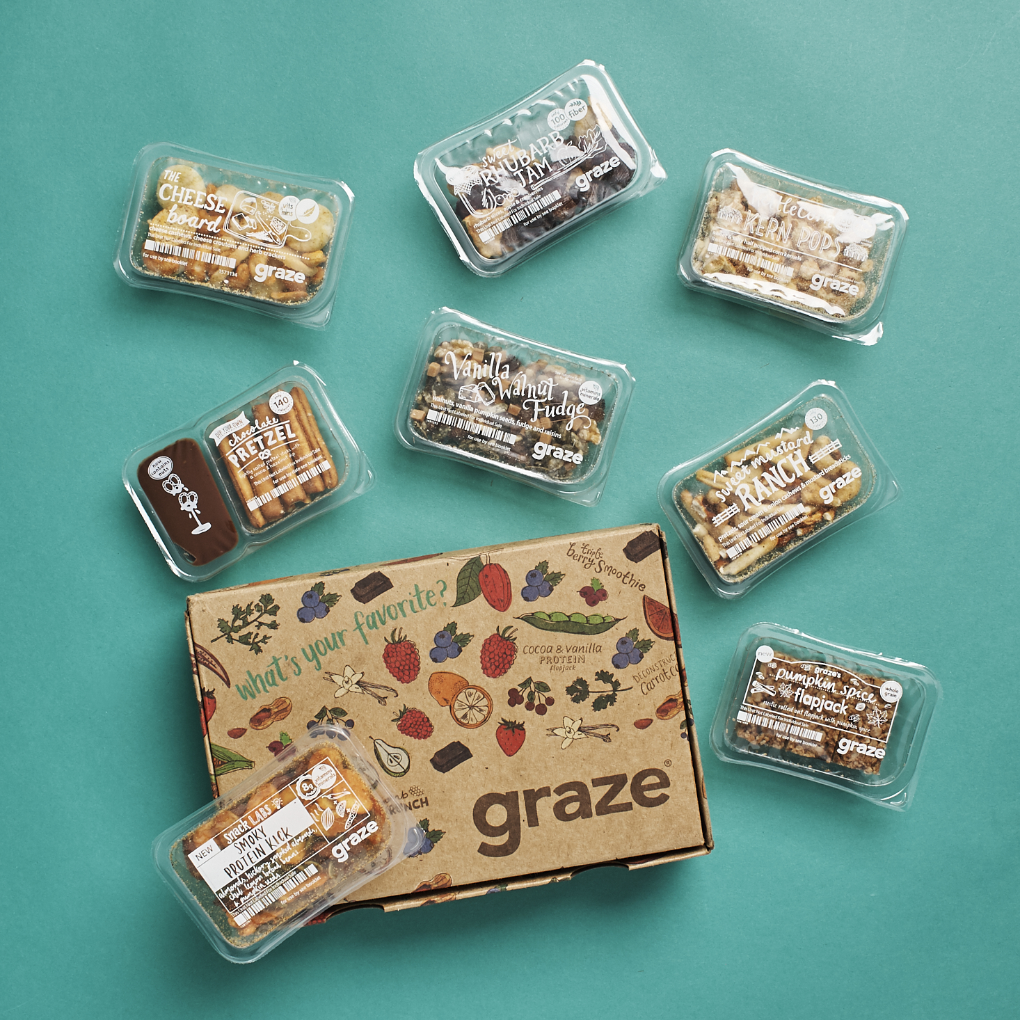 I'm reviewing the healthy, tasty snacks I got in this month's Graze subscription box!