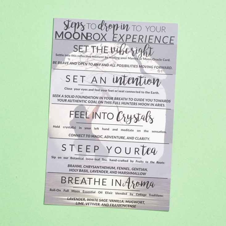 Check out the holistic, spiritual items in the October Moonbox by Gaia Collective!
