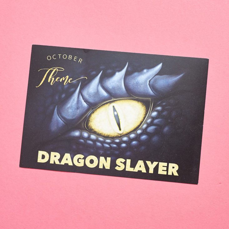 Check out what's inside the Dragon Slayer themed September LitJoy box!