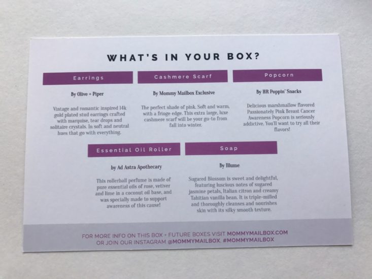 Mommy Mailbox Survive October 2017