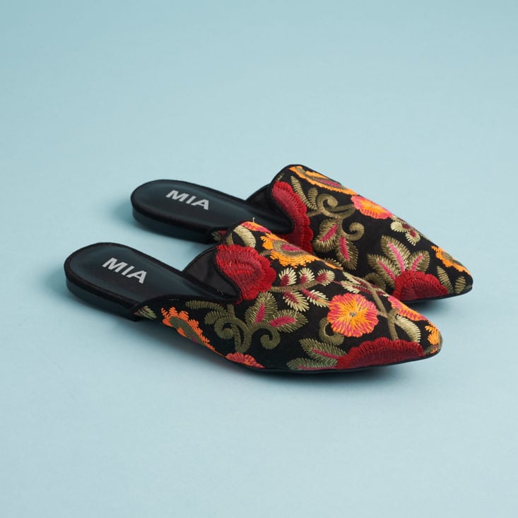 Stitch Fix Womens October 2017 - floral embroidered mules