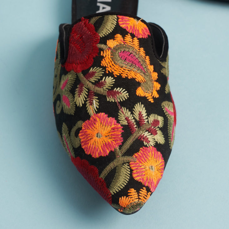 Stitch Fix Womens October 2017 - floral embroidered mules