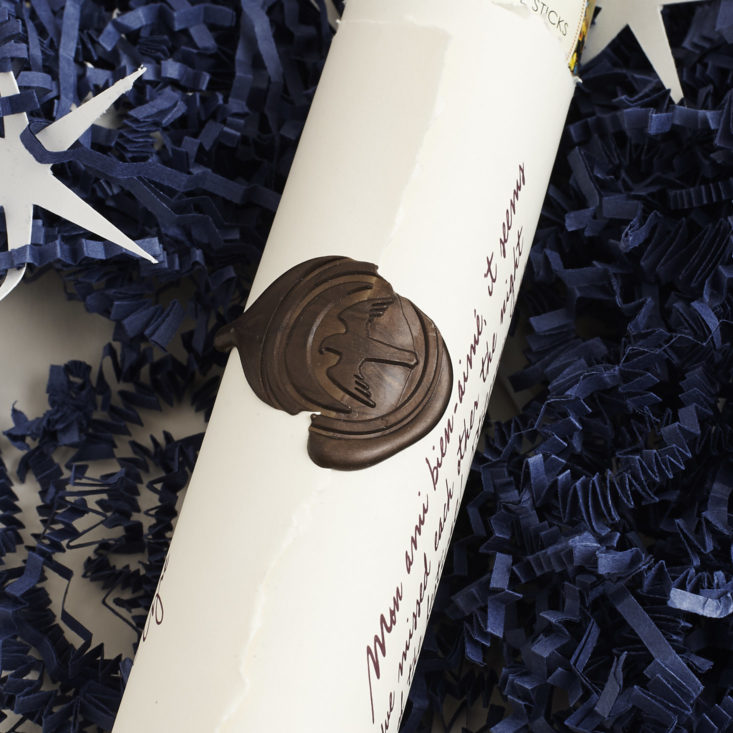close up of the scroll from the Wonderful Objects Dreams and Destinies Box teaser