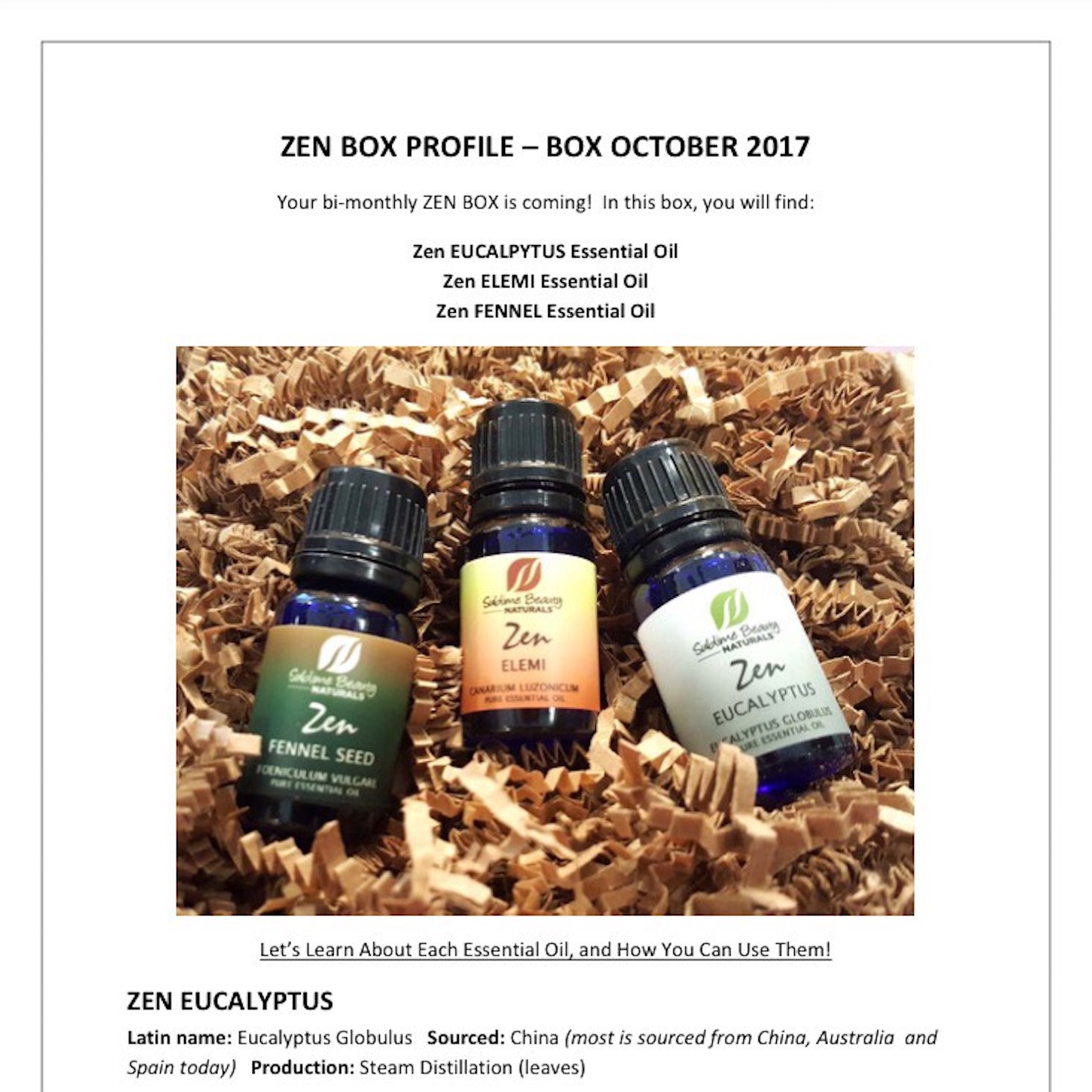 Zen Box October 2017