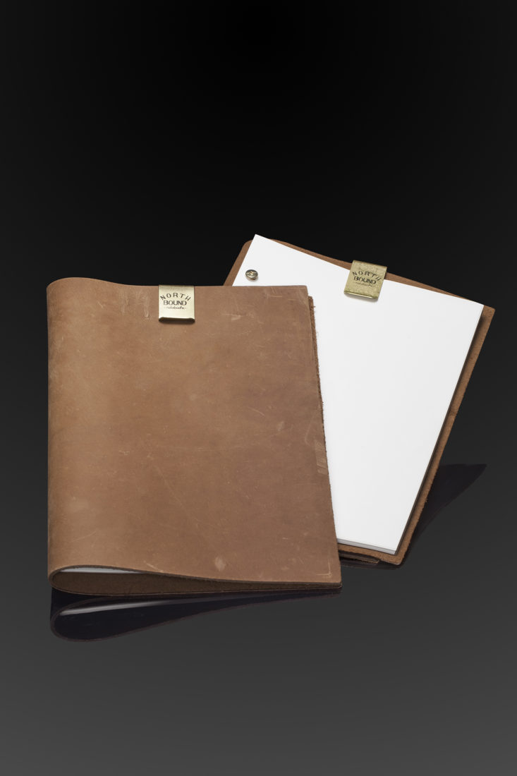 Northbound Bison Leather Notebook