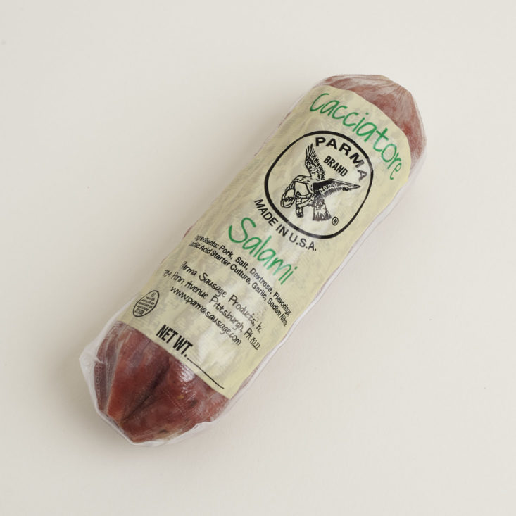 Cacciatore Salami from Parma Sausage in package