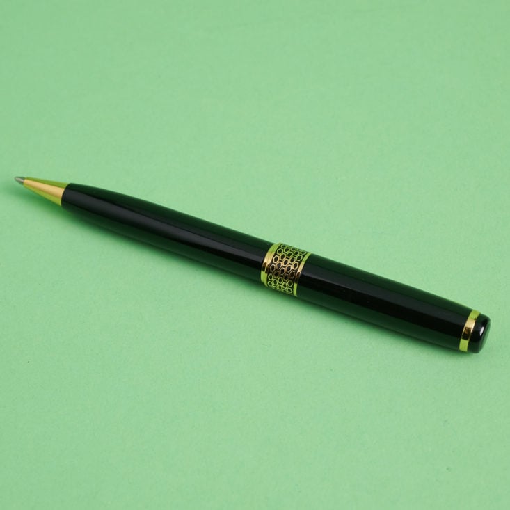 black and gold pen