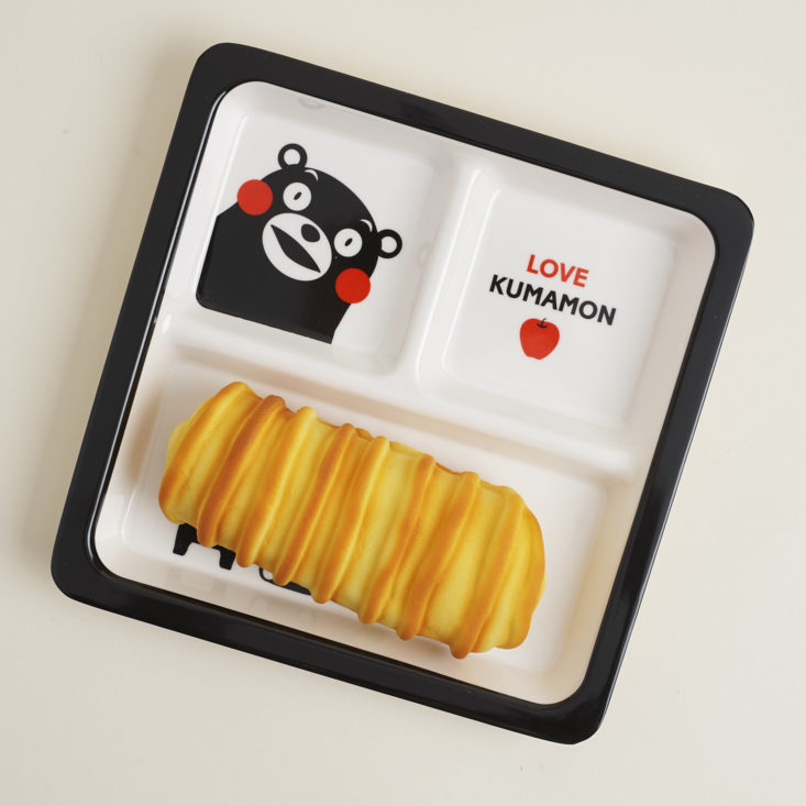 kumamon divided plate with squishy bread