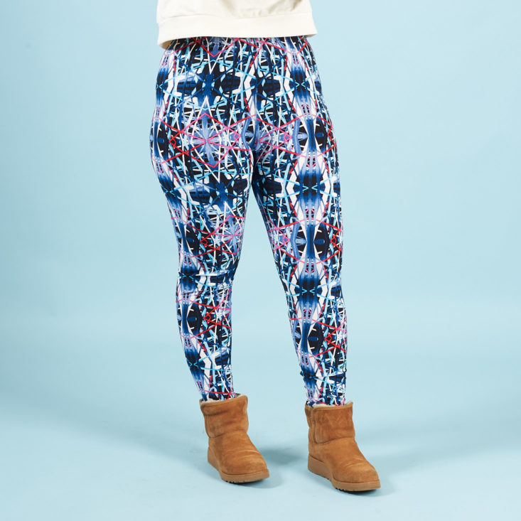 kaleidoscope patterned leggings