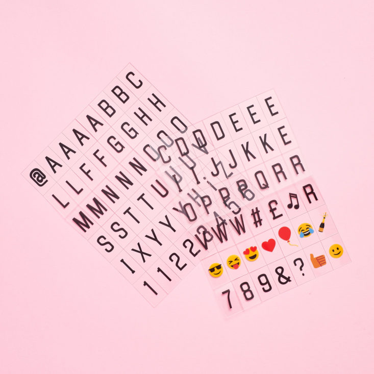 mini light box letters
