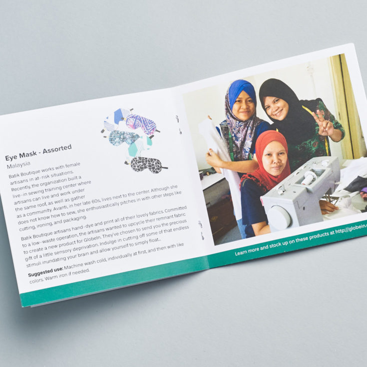 globe in snug box information booklet