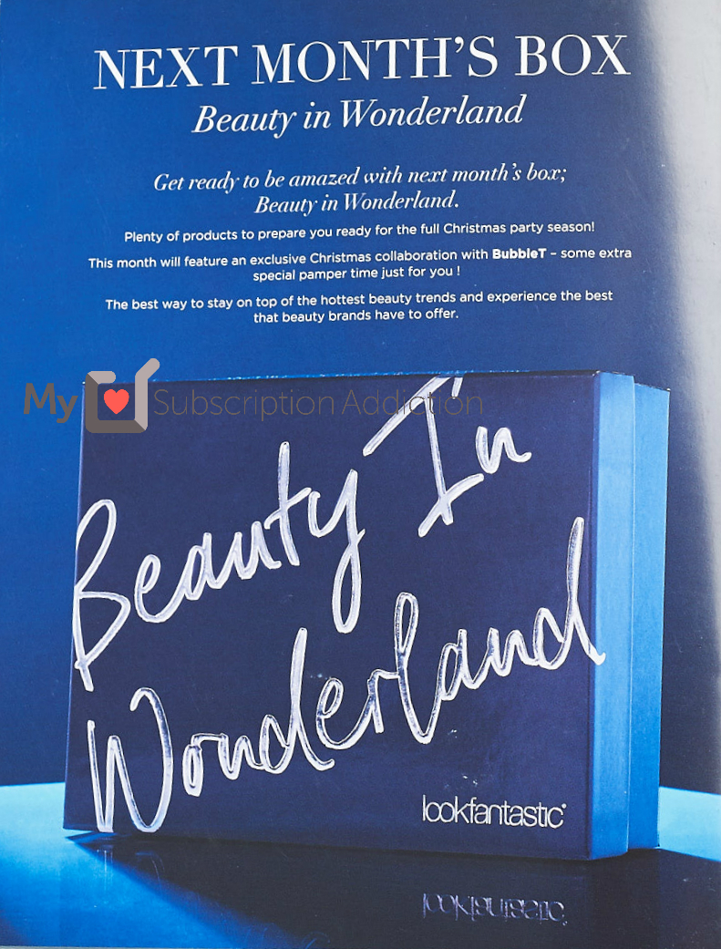 Look Fantastic Beauty Box December 2017 Spoiler
