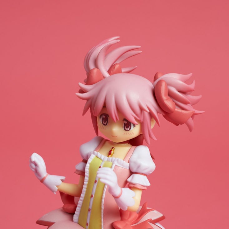 Madoka Magica figurine close up with hair and clothes detail