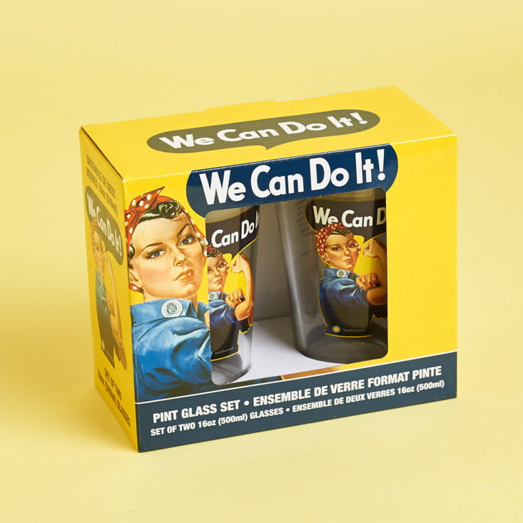 rosie the riveter glasses set