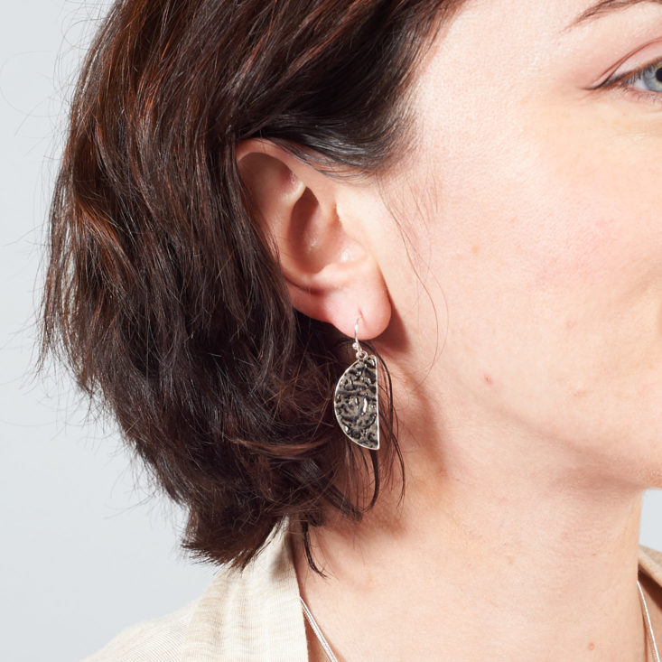 silver pendant earrings