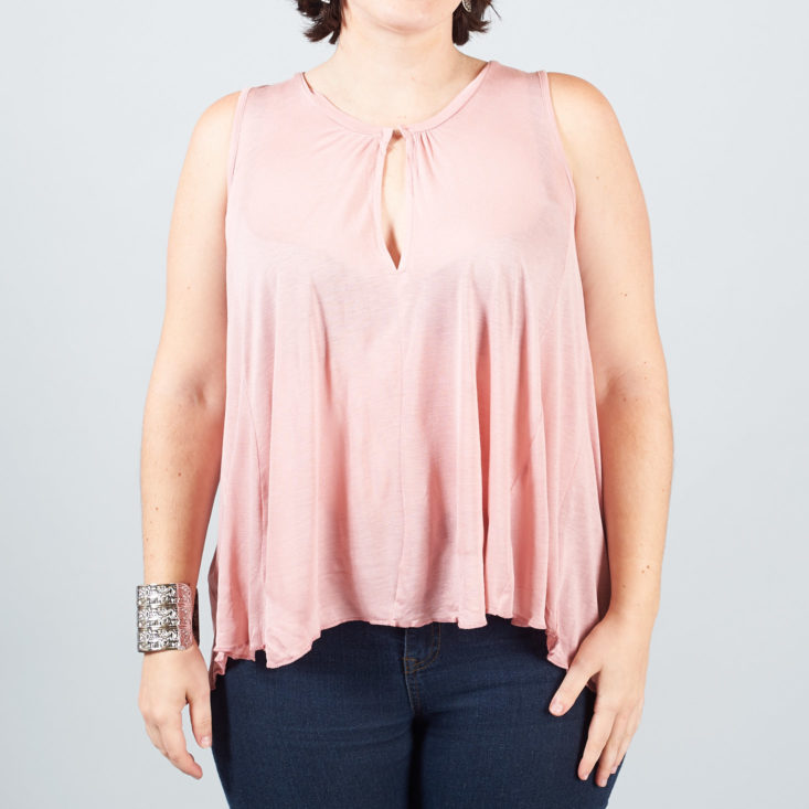 pink blousey top