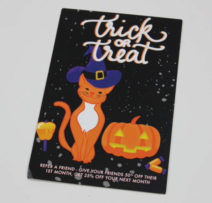 Pet Gift Box Cat October 2017 Booklet Front
