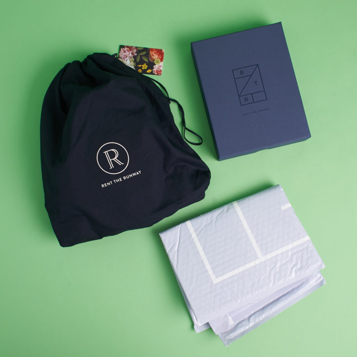contents of a rent the runway order