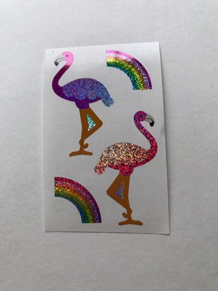 Stickermom Crafty October 2017 Flamingos