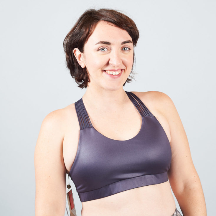 pewter sports bra