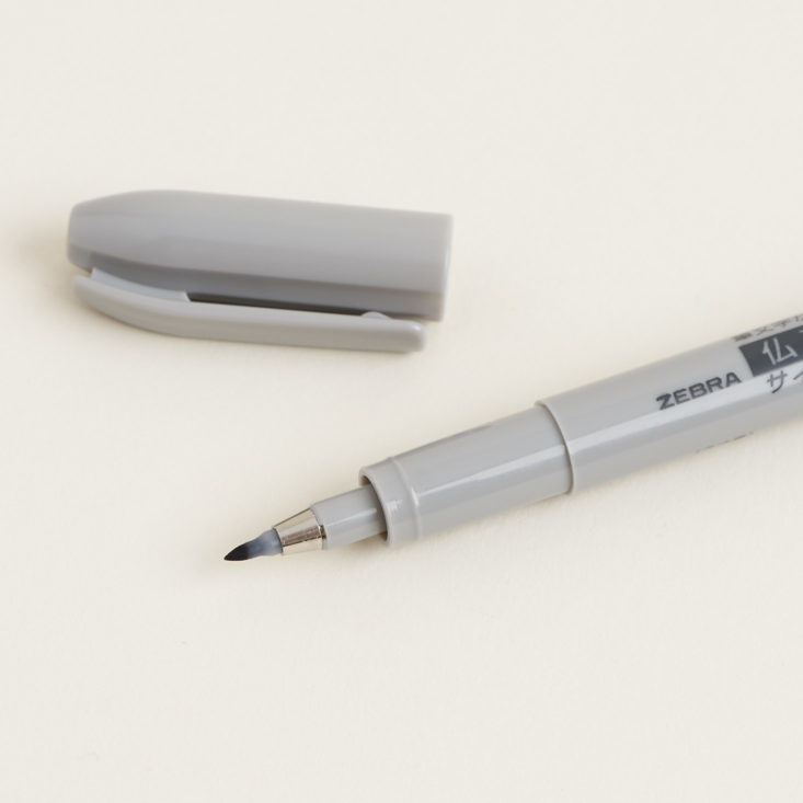 tip of Zebra Brush Pen