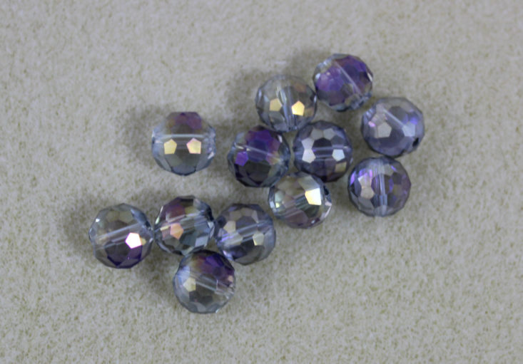 12 Pieces 10 mm Puffed Coin Chinese Crystal Beads