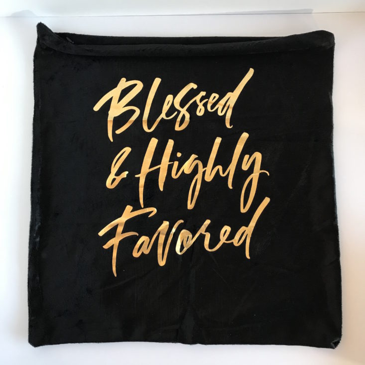 Blessed and Highly Favored printed pillowcase