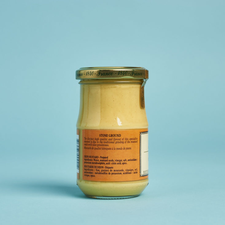 Dijon Mustard, nutrition facts