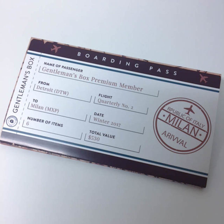 Gentlemans Box Premium December 2017 
