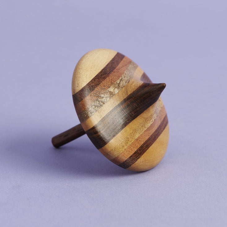 bottom of wooden spinning top