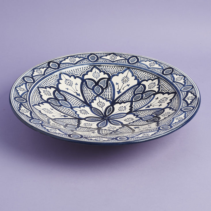 3/4 view of Serghini Workshops Large Ceramic Platter