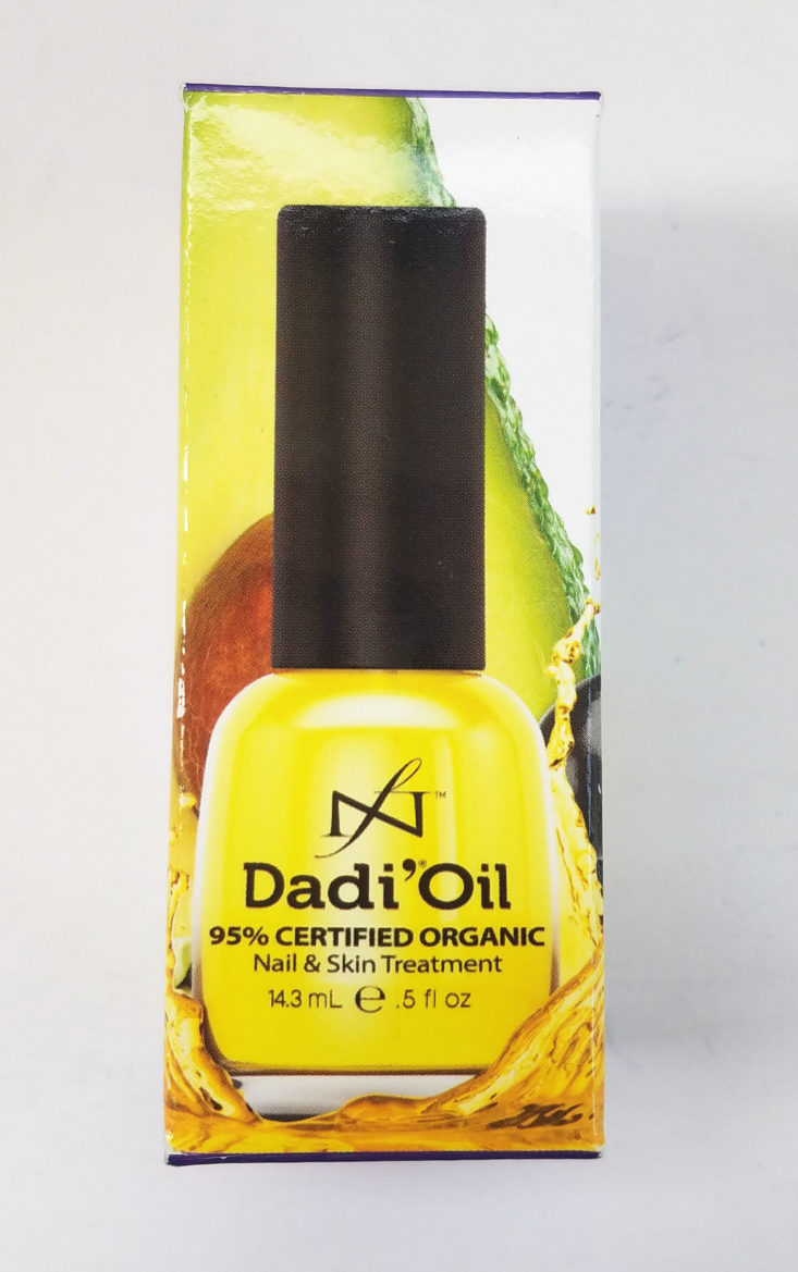 Dadi’ Oil Naiol packaging