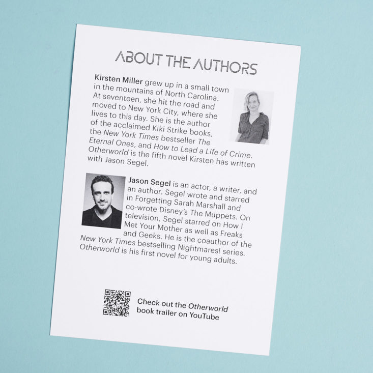 about the authors card