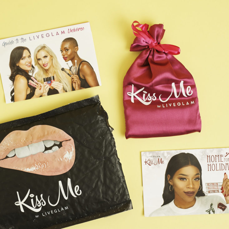 KissMe padded envelope with contents